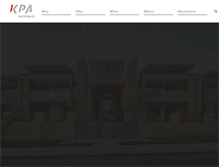 Tablet Screenshot of kpa-architects.com